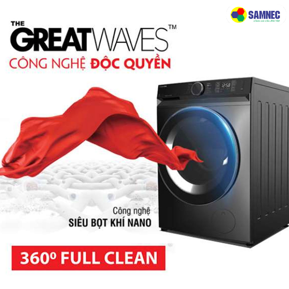 Công nghệ Greatwaves trên Máy giặt Toshiba TW-BK115G4V(MG)