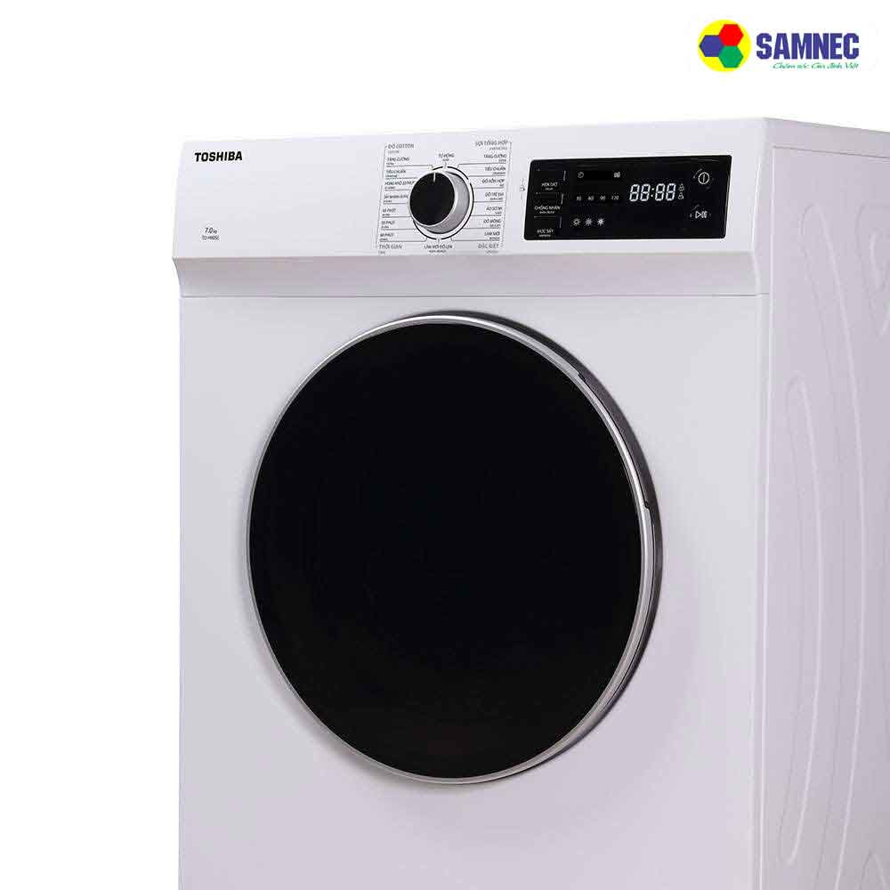Thiết kế tối giản trên Máy sấy Toshiba 7kg TD-H80SEV (WK)