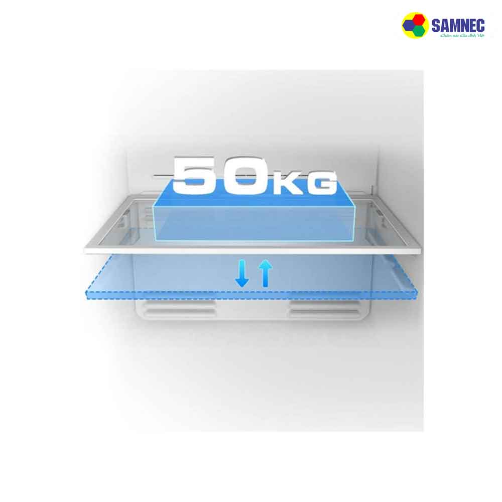 Kệ kính chắc chắn, tối ưu không gian trên tủ lạnh Toshiba GR-RT303WE-PMV(52)