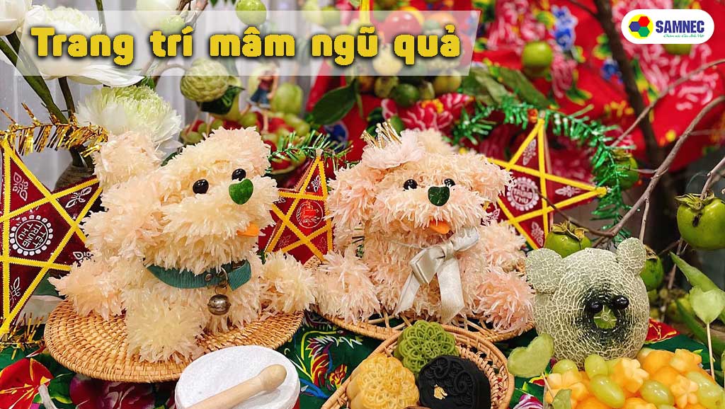 trang trí mâm ngủ quả dịp trung thu