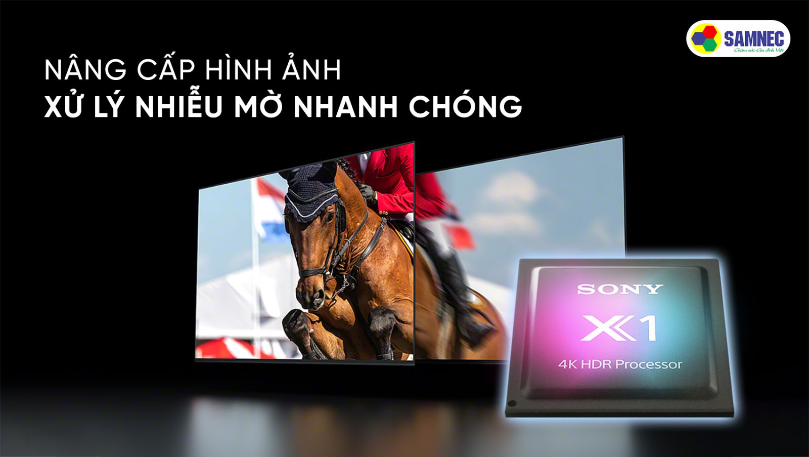 bộ xử lý X1 4K HDR trên tivi Sony X75K