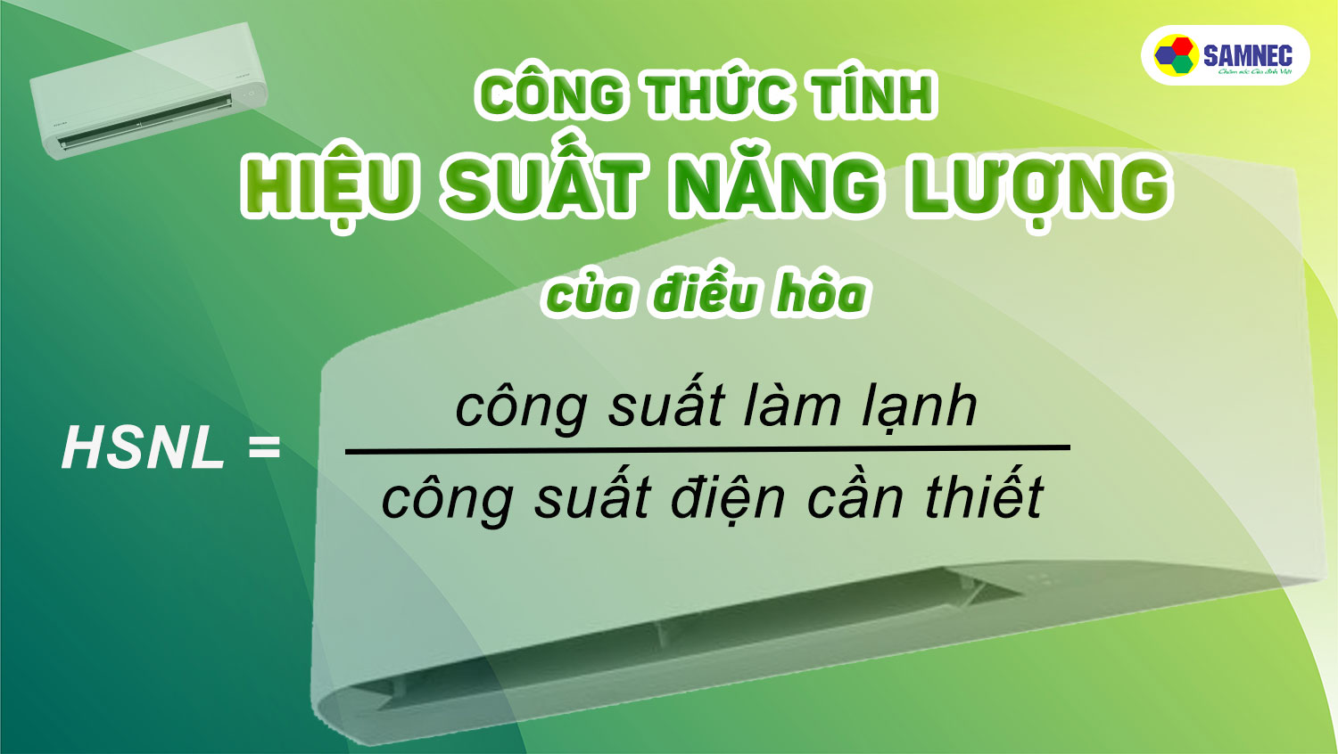 Công thức tính hiệu suất năng lượng