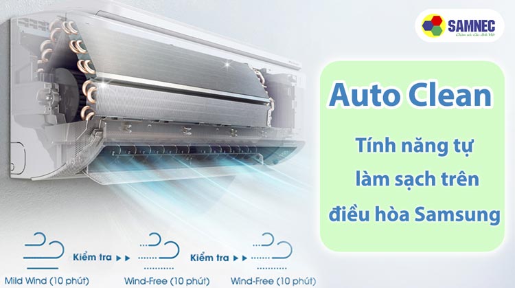 Tính năng Auto Clean trên điều hòa Samsung