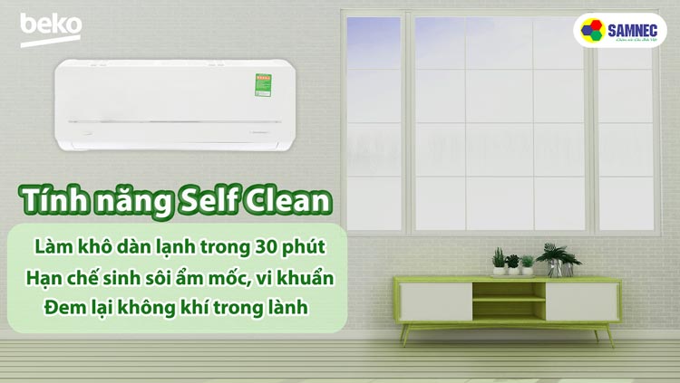 Tính năng Self Cleam trên điều hòa Beko