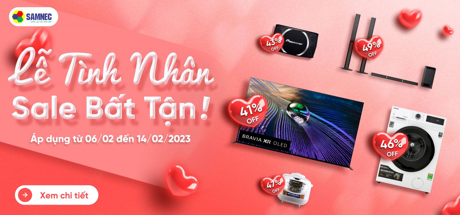 Quà tặng trong dịp lễ tình nhân valentine tại samnec