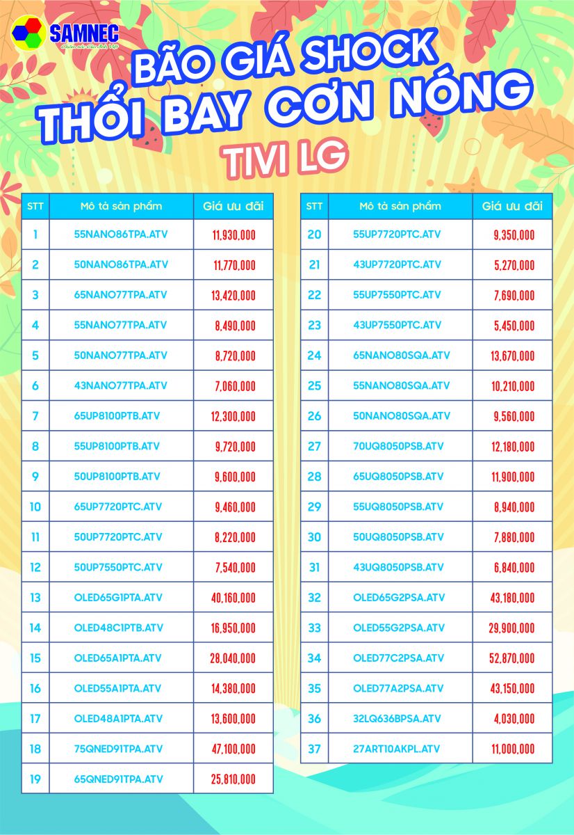 Tivi LG giảm giá shock, giá rẻ bất ngờ