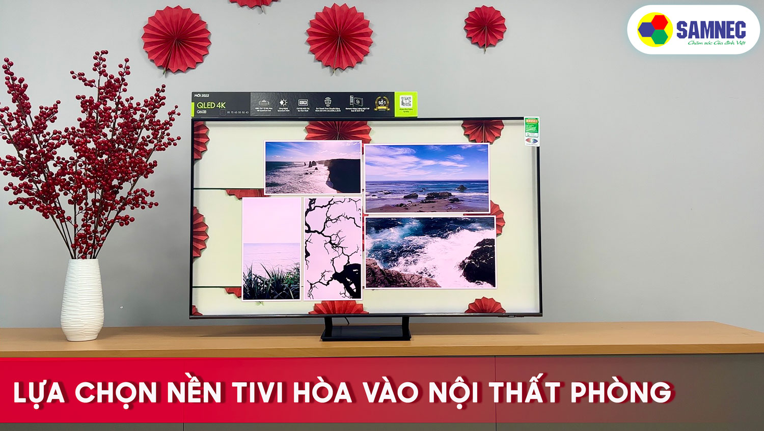 Tivi hòa nền tường