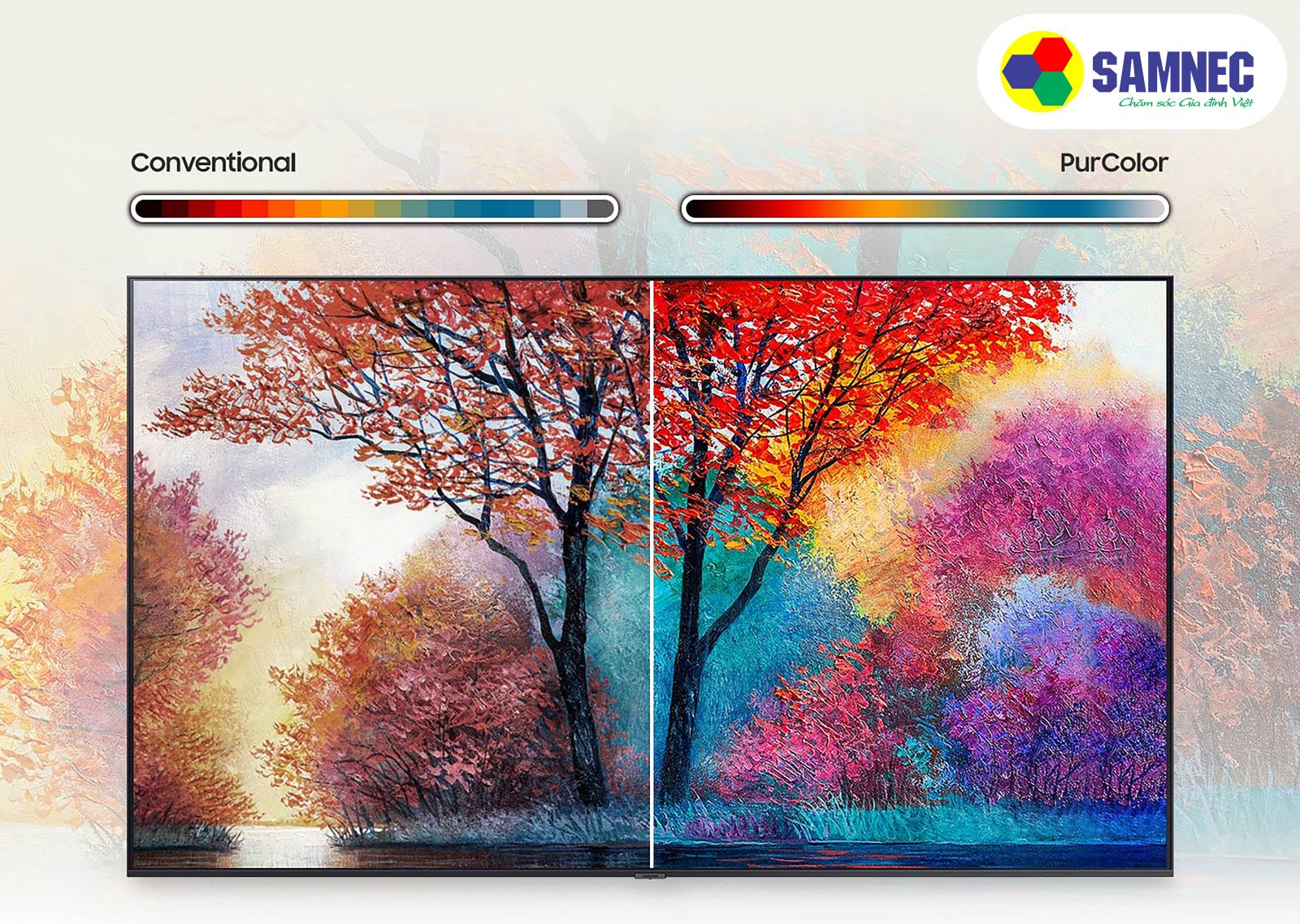 Công nghệ Purcolor trên tivi Samsung 