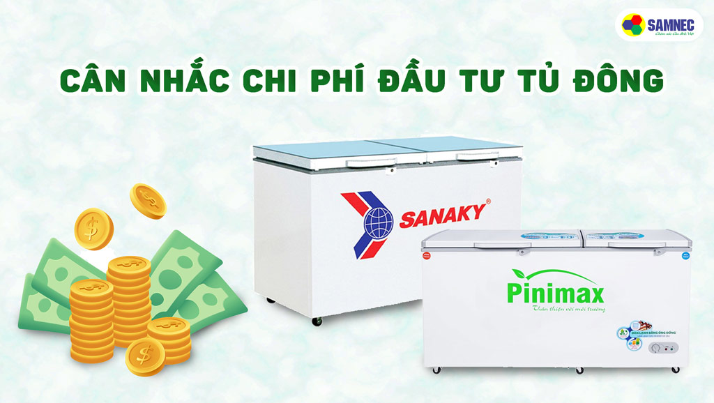 Cân nhắc chi phí khi đầu tư tủ đông