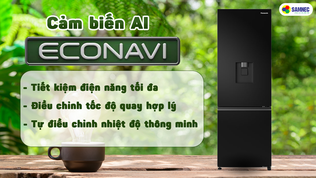 Tủ lạnh Panasonic có cảm biến Econavi giúp tiết kiệm điện