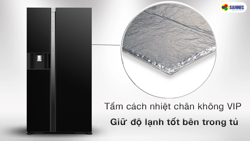 Công nghệ cách nhiệt chân không VIP trên tủ lạnh Hitachi