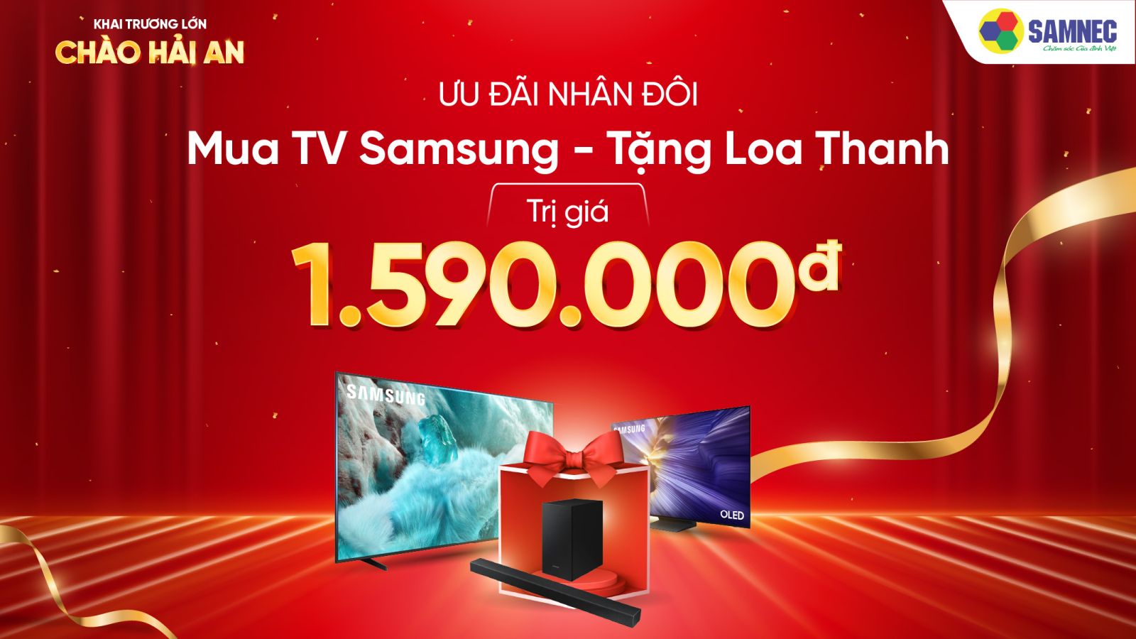 Ưu đãi nhân đôi - Mua tivi tặng loa thanh 