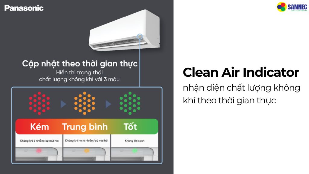 Đèn báo chất lượng không khí theo thời gian thực