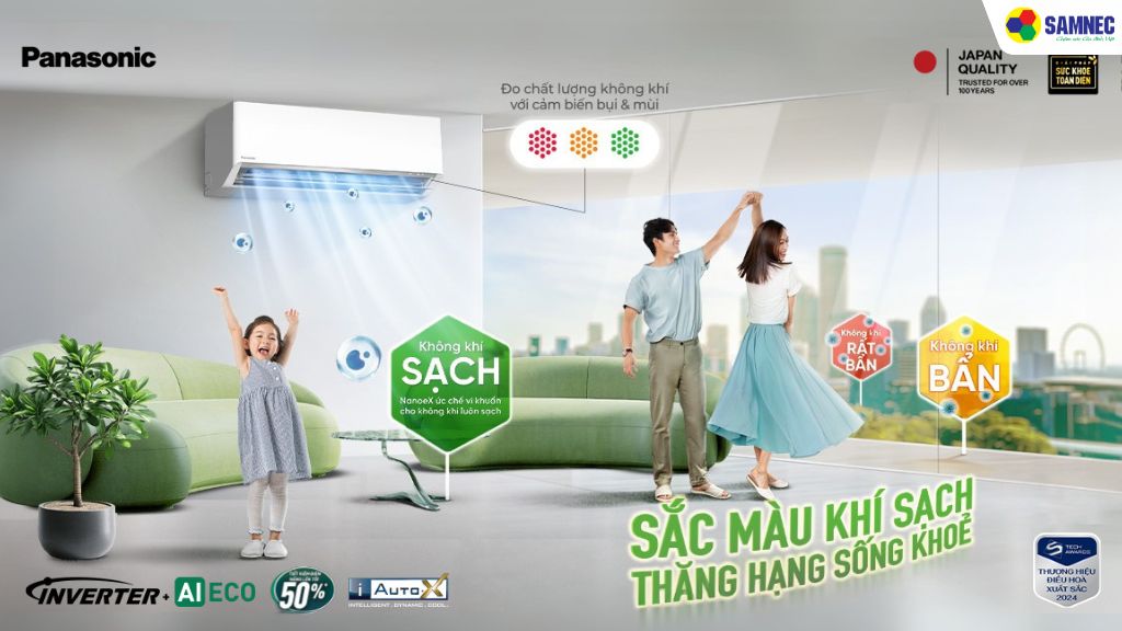 Điều Hòa Panasonic Thế Hệ Mới Nâng Tầm Sức Khỏe 