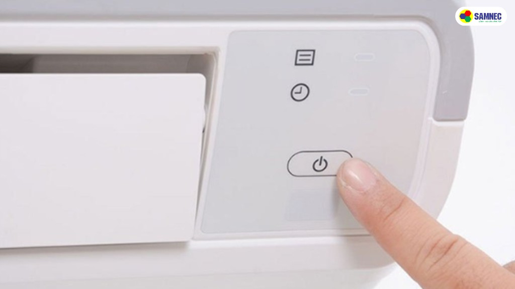 Cách mở máy lạnh Toshiba không cần remote bằng nút nguồn