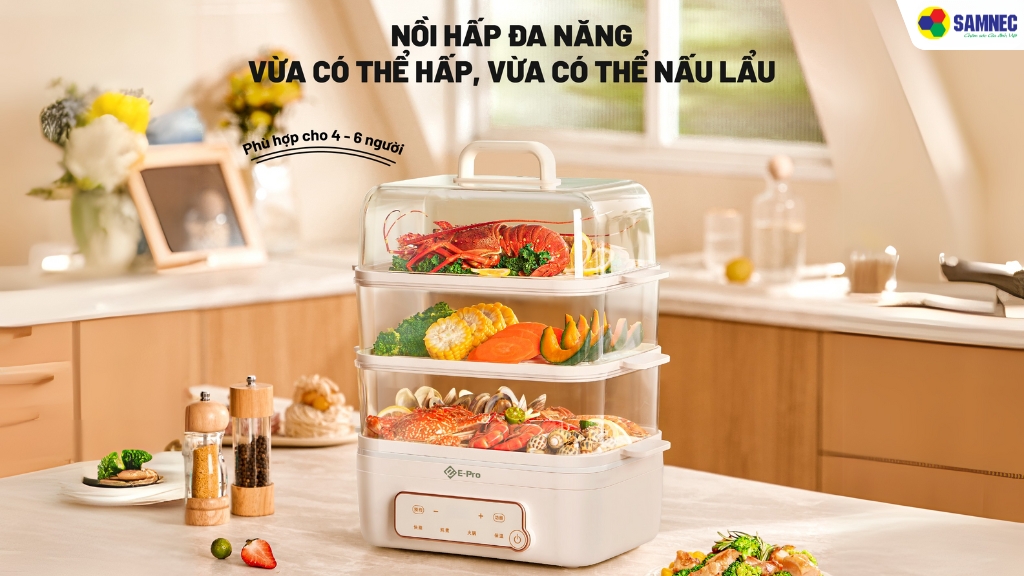 Nồi hấp điện đa năng