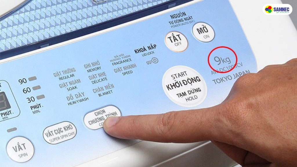 khối lượng quần áo cho máy giặt