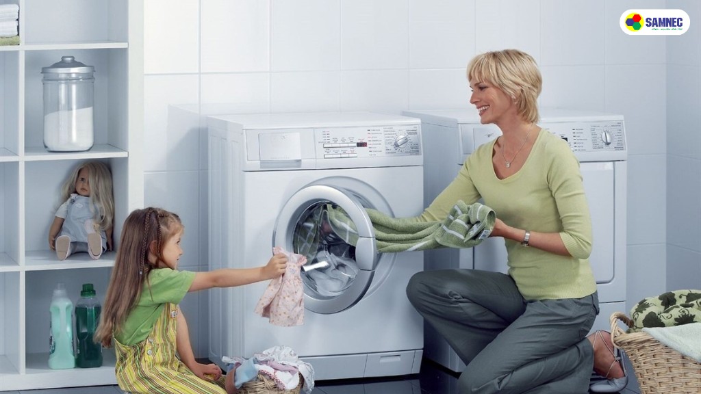 cách chọn khối lượng quần áo cho máy giặt tùy theo thành viên gia đình