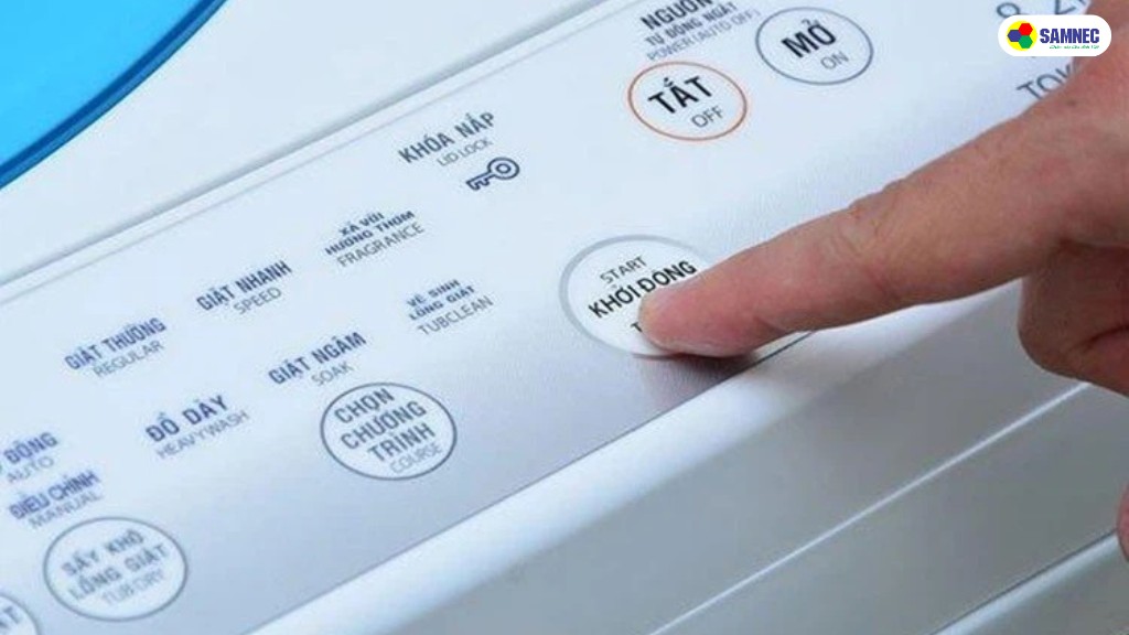 Chương trình máy giặt bị lỗi