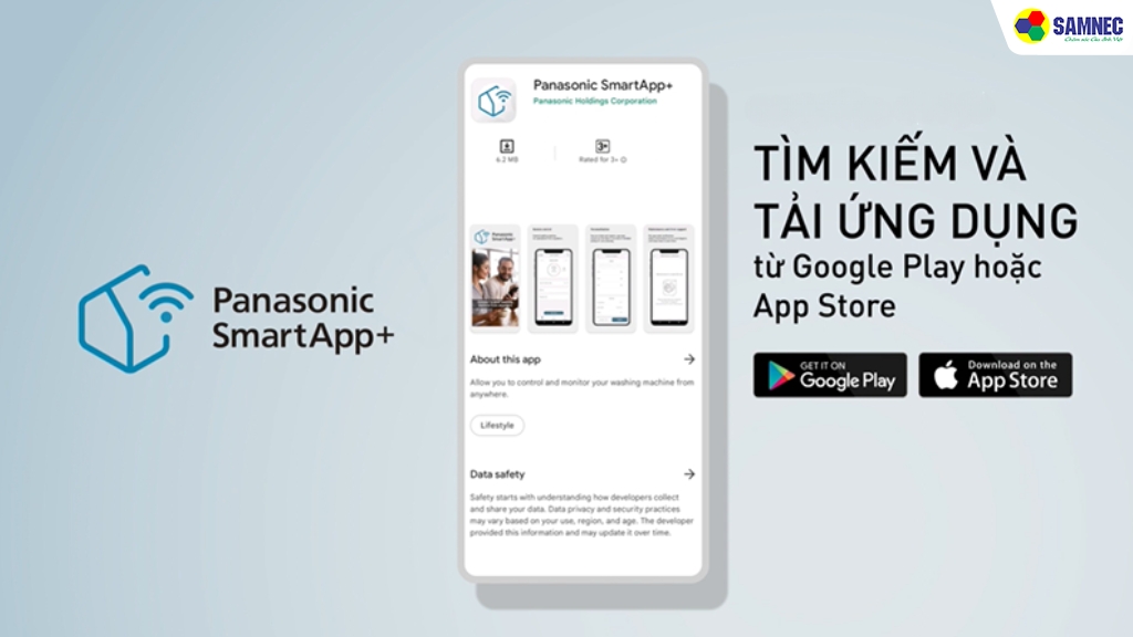 Tìm kiếm và tải ứng dụng Panasonic SmartApp+