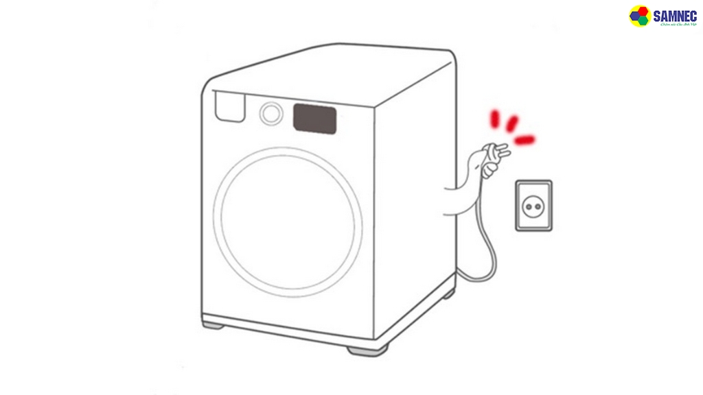 Bước 1: Rút nguồn điện