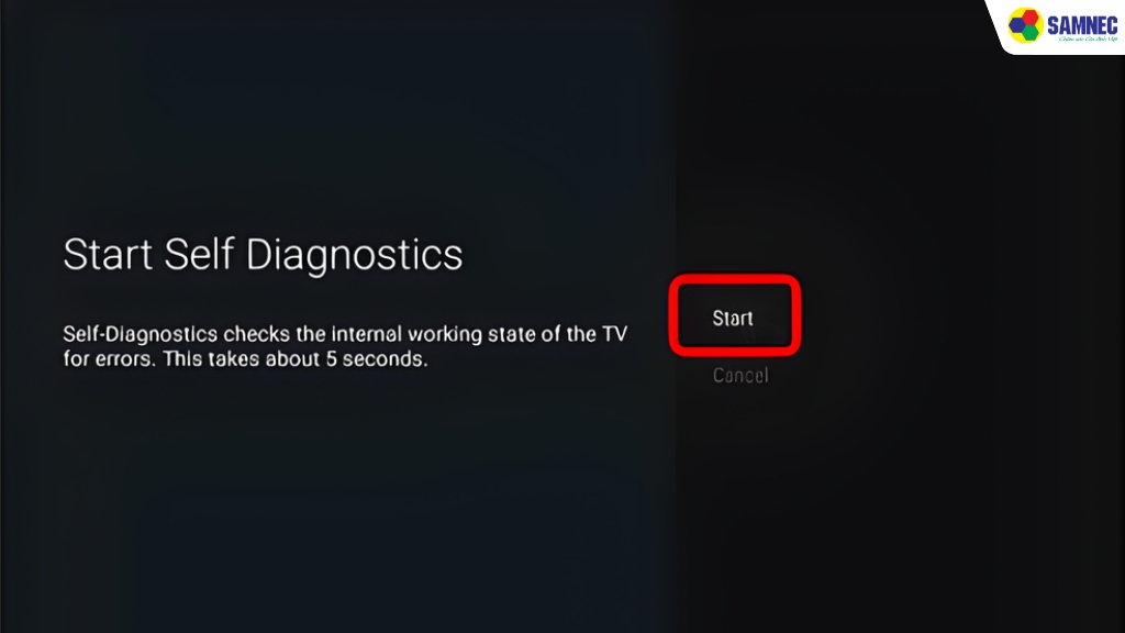 Start Self Diagnostics