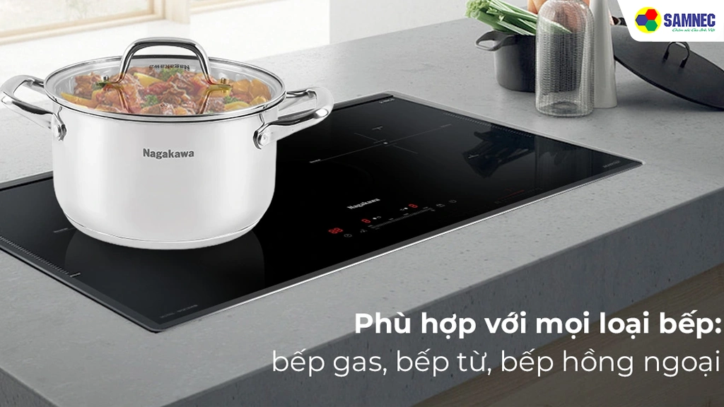 bộ nồi inox Nagakawa NAG1360- tính năng