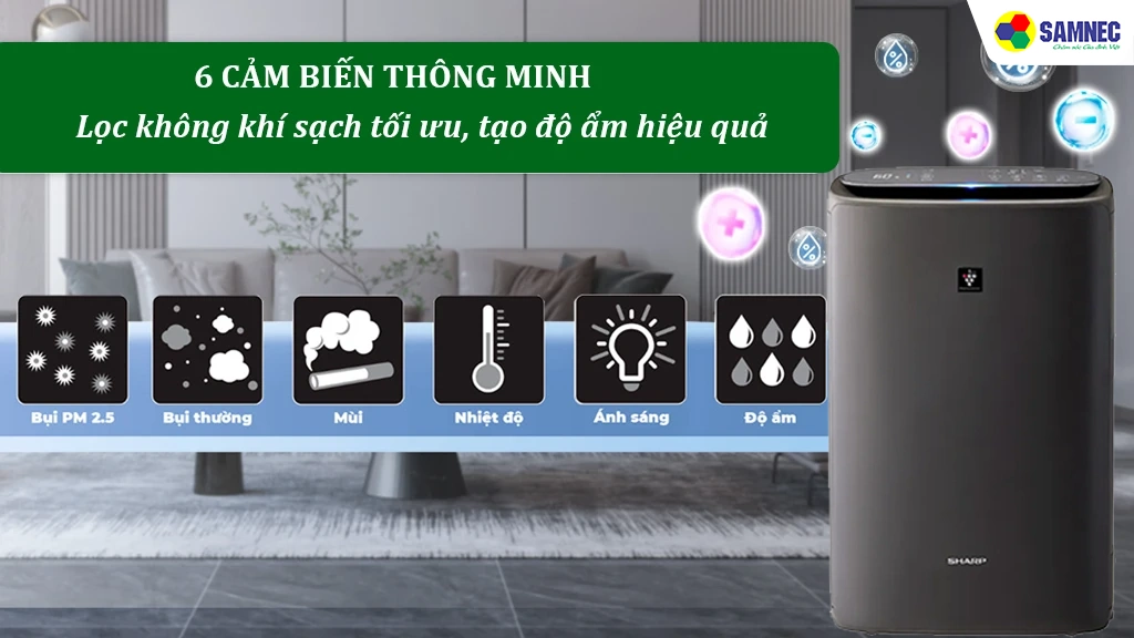 Máy lọc không khí và tạo ẩm Sharp KI-N40V-H (DMQ)- Công nghệ 