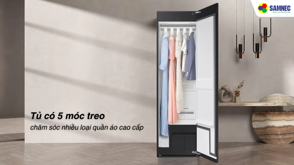  Tủ chăm sóc quần áo Samsung DF24CB9900CRSV- 5 móc treo đồ