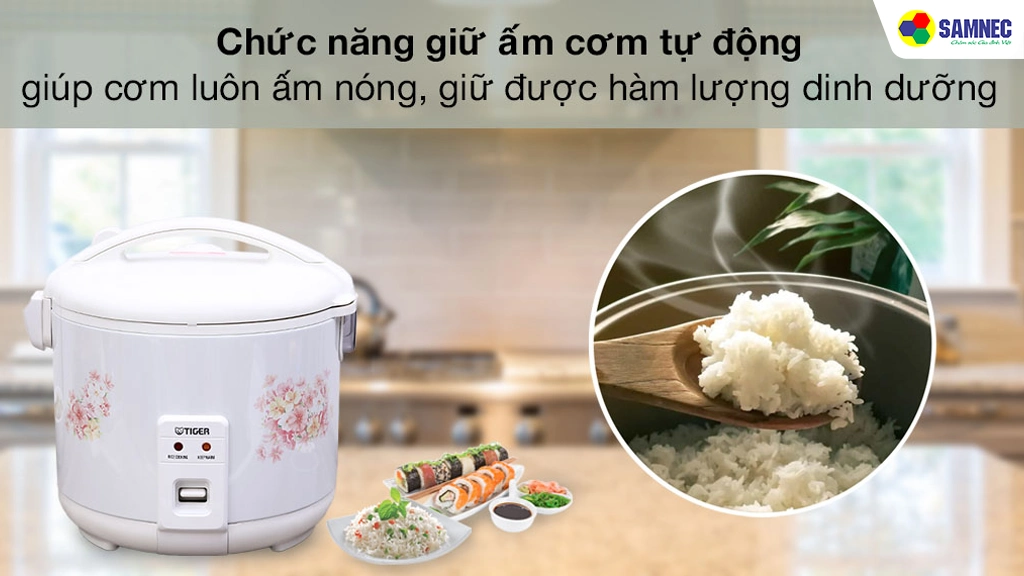 Nồi cơm điện 1.8 lít Tiger JNP-1800-FLZ- chức năng 