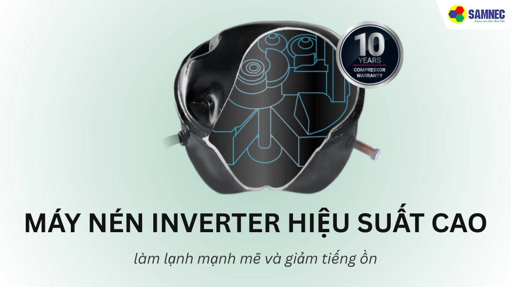 Tủ lạnh Inverter 344 lít Hitachi HRTN6379SUVN- Công nghệ Inverter