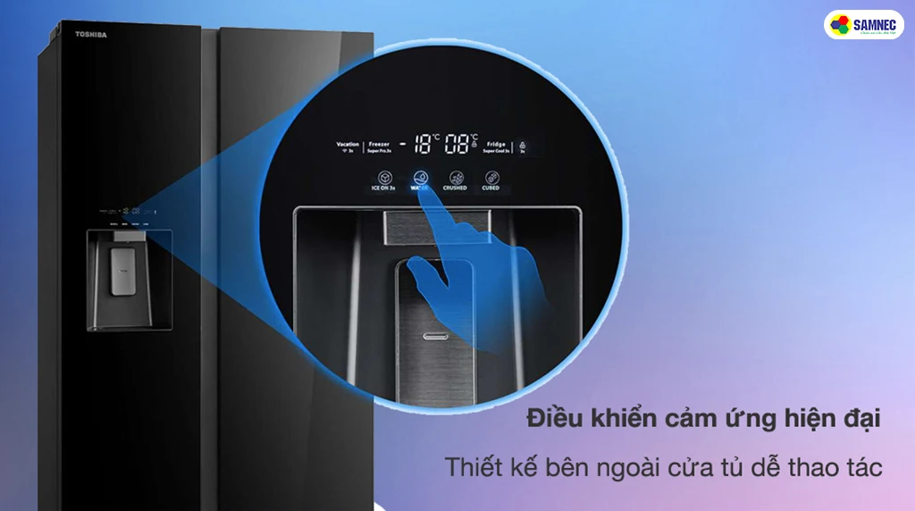 Bảng điều khiển bên ngoài tủ lạnh