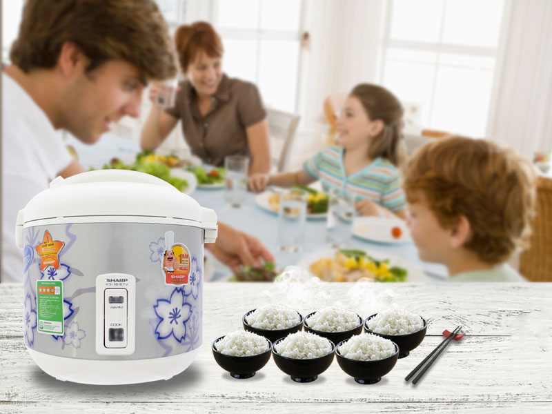 Nồi cơm điện Sharp 1.8 lít KS-181ETV