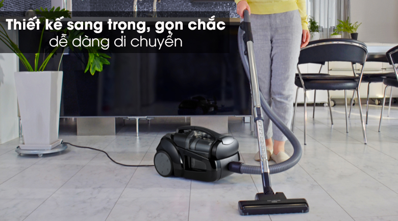 Máy hút bụi Panasonic MC-CL575KN49 - Màu xám đen sang trọng, kiểu dáng gọn chắc