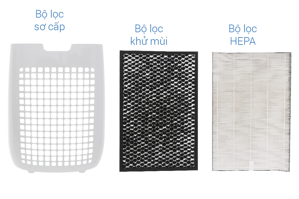 Có 3 lớp lọc bụi - Máy lọc không khí Sharp FP-J40E-W Có 3 lớp lọc bụi - Máy lọc không khí Sharp FP-J40E-W