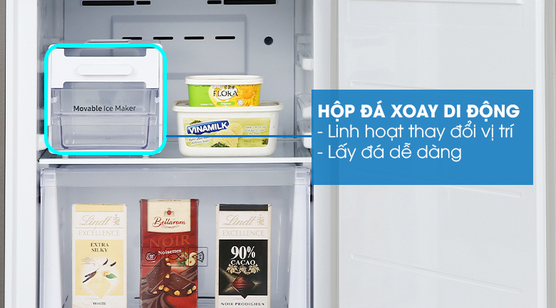 Hộp đá xoay di động 