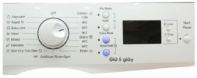 Bấm chế độ Eco Tubo Clean (Làm sạch lồng giặt)