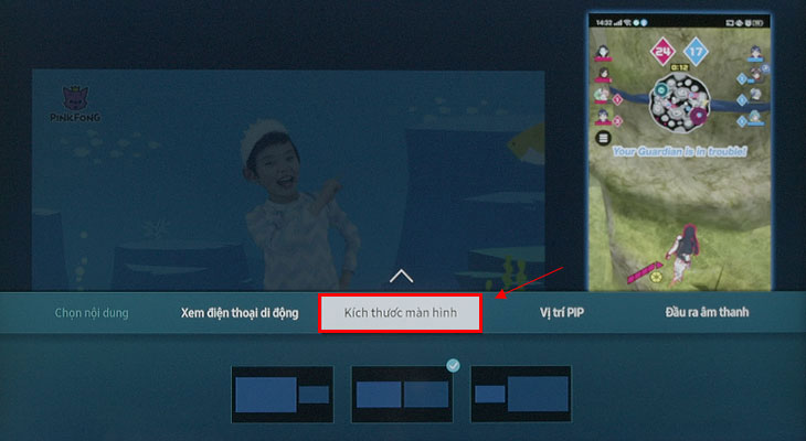 Kích thước màn hình-Cách sử dụng tính năng chia đôi màn hình tivi Multi View
