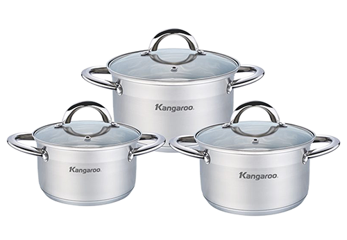 Bộ nồi inox cao cấp Kangaroo KG876