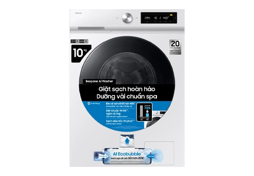 Máy giặt Bespoke AI 10 Kg Samsung WW10DB7U34GWSV