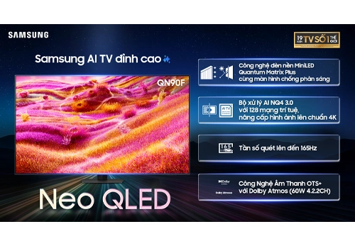 Smart Tivi Neo QLED 4K Vision AI 65 inch Samsung QA65QN90FAKXXV