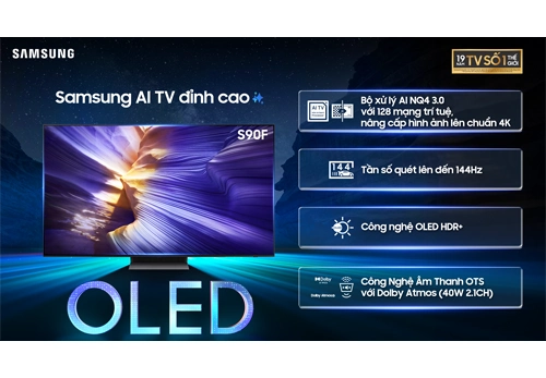 Smart Tivi OLED 4K Vision AI 77 inch Samsung QA77S90FAEXXV
