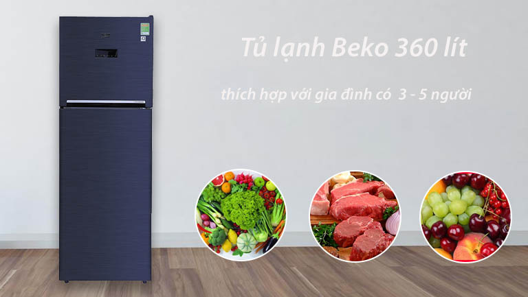 Hướng dẫn sử dụng tủ lạnh Beko Inverter 360 lít RDNT360E50VZWB