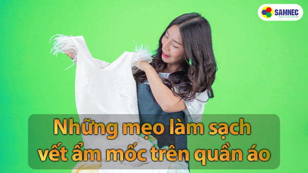 Những mẹo làm sạch vết ẩm mốc trên quần áo 