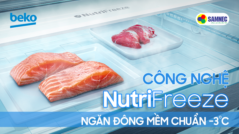 Ngăn đông mềm NutriFreeze trên tủ lạnh Beko là gì? 