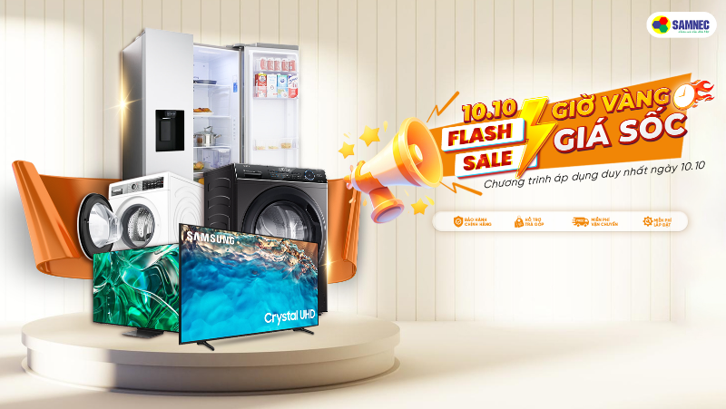 Flash sale 10/10 - Ngày đôi sale gấp bội 