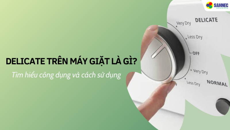 Chế độ delicate trong máy giặt là gì? Chi tiết cách dùng