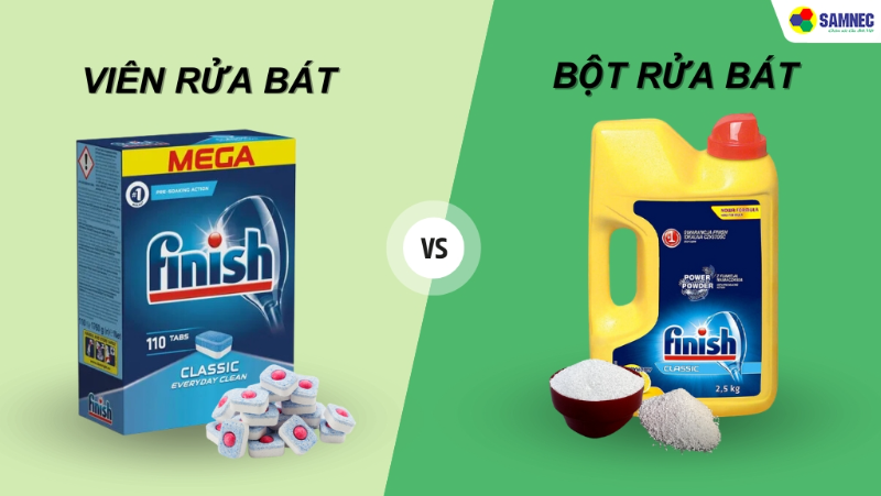 Theo bạn, nên dùng viên rửa bát hay bột rửa bát? Loại nào tốt cho máy rửa bát?