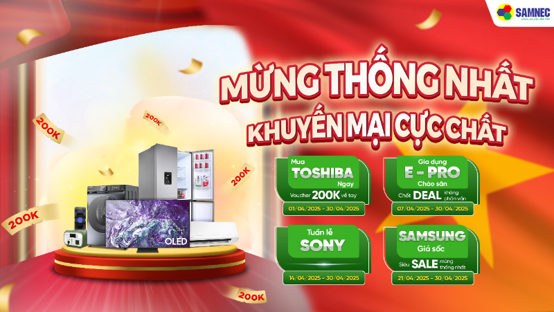 Mừng thống nhất - Khuyến mại cực chất