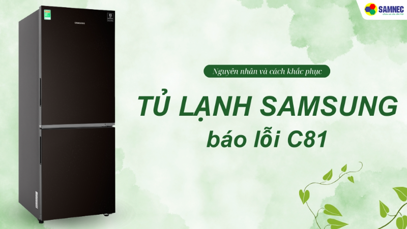 Tủ lạnh Samsung báo lỗi C81: Nguyên nhân và cách khắc phục hiệu quả
